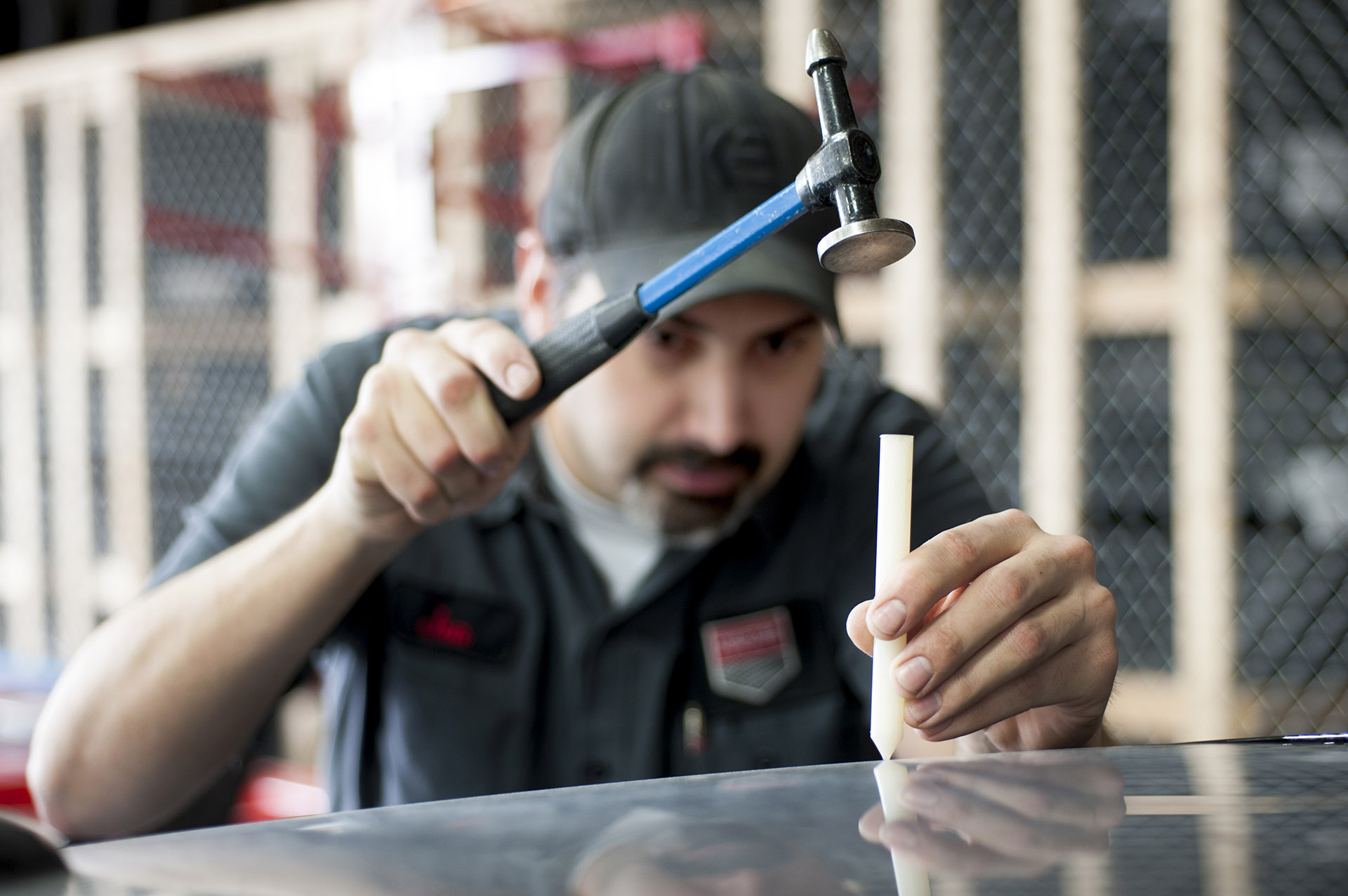 Paintless Dent Repair at the Prestige Imports Collision Center